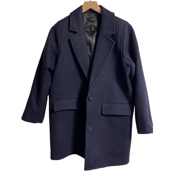 J. Crew Melton Boyfriend Coat - Picture 3 of 8